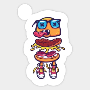 Burger Sticker